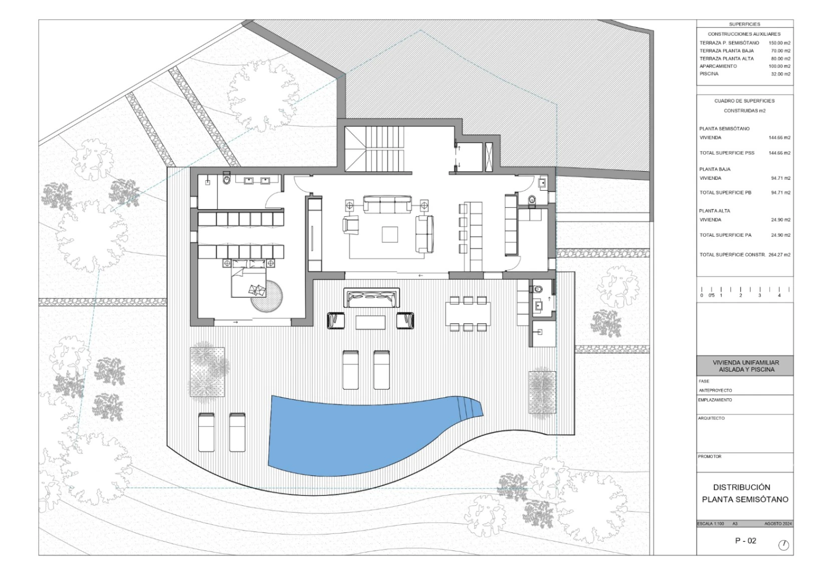 Villa sofisticada con orientación sur, piscina infinity y vistas al mar