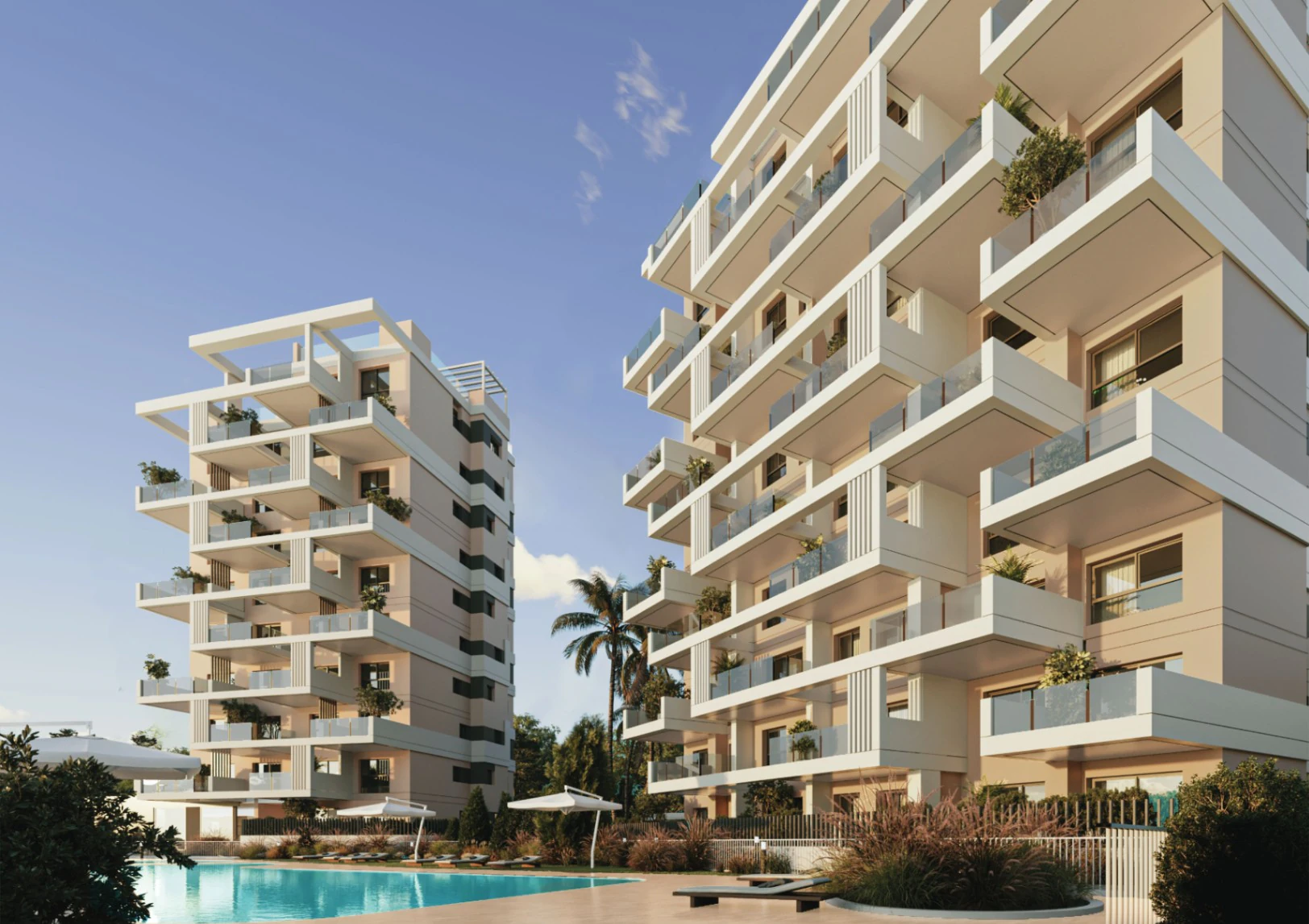 Apartamentos nuevos y elegantes en Calpe con vistas al mar
