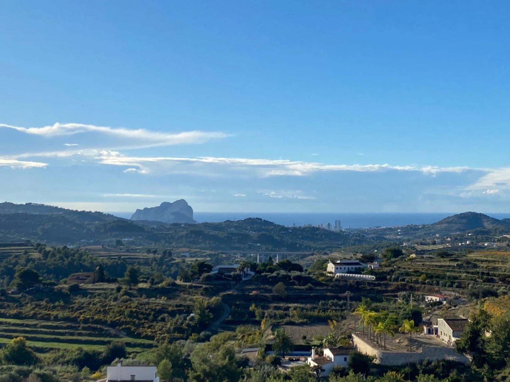 Adosado con espectaculares vistas al mar y al Peñón de Ifach en Benissa