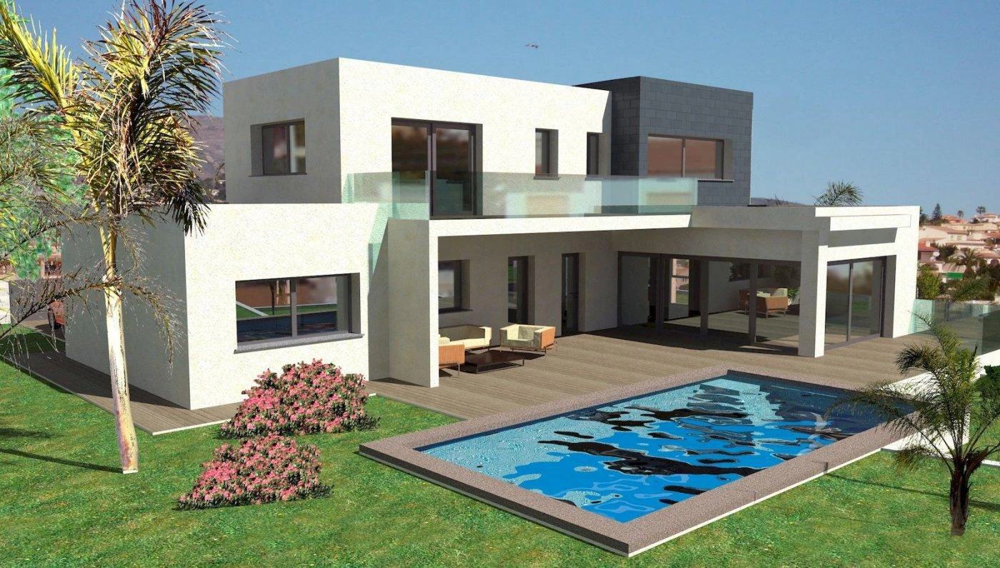 VILLA MODERNA EN CONSTRUCCION EN CALPE