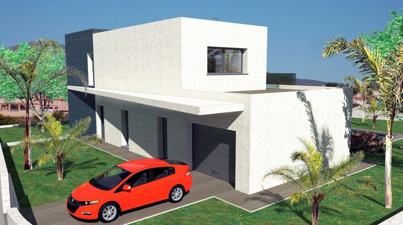 VILLA MODERNA EN CONSTRUCCION EN CALPE
