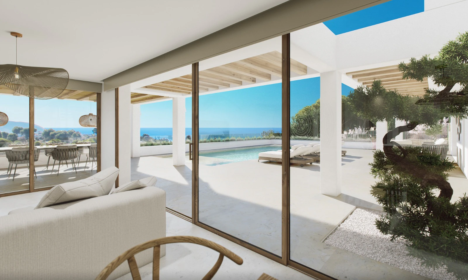 VILLA MODERNA CON VISTAS AL MAR EN MORAIRA