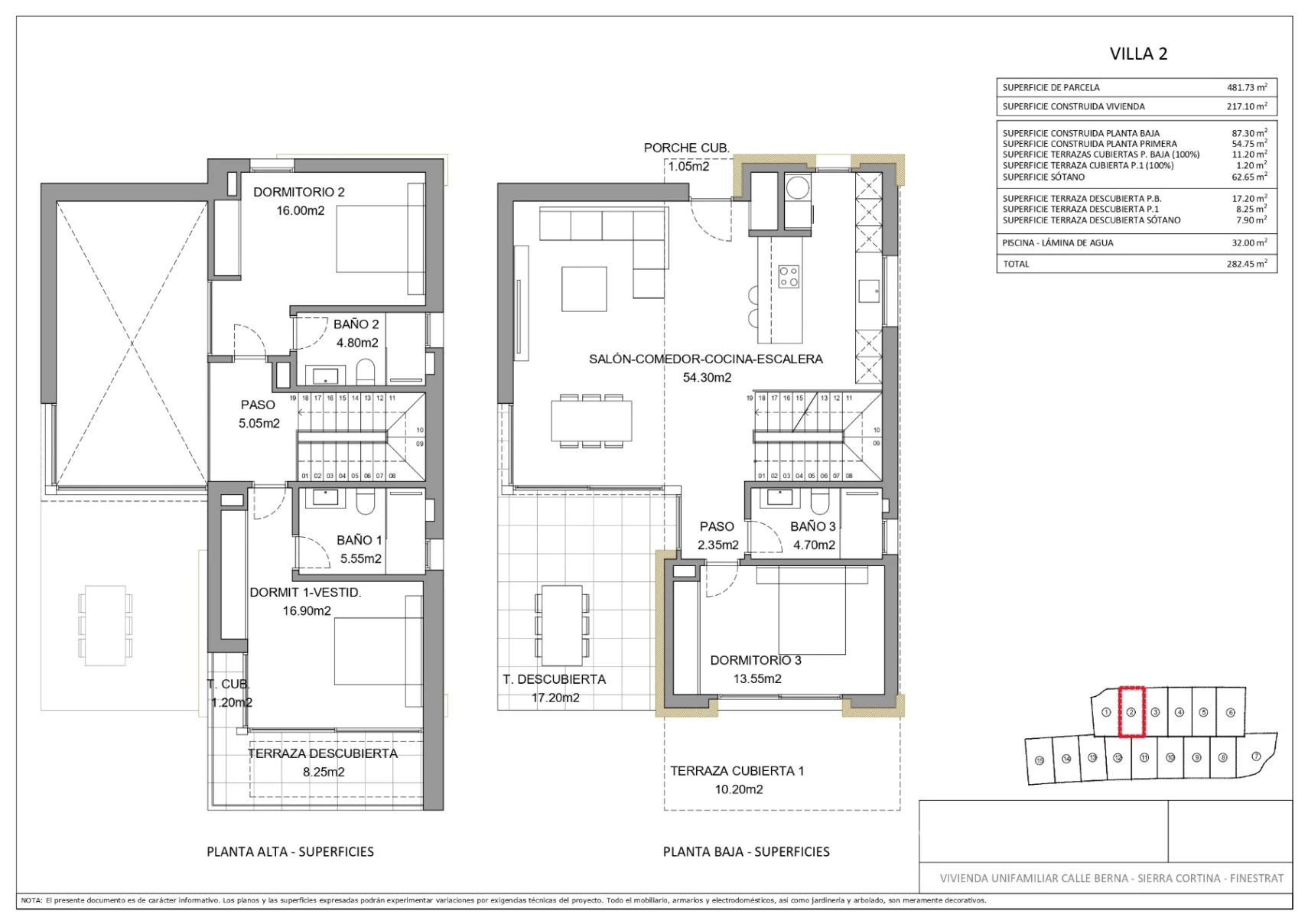 Nouvelle construction résidentielle de belles villas à Finestrat