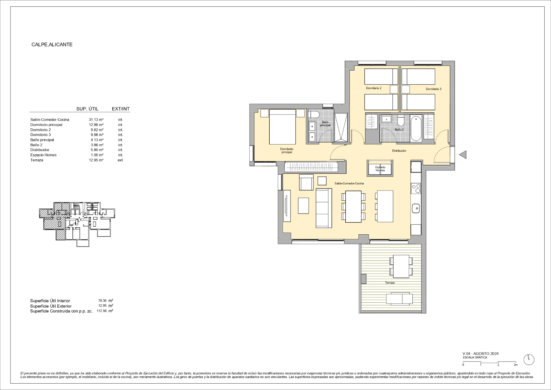3-Schlafzimmer-Apartments nur wenige Schritte vom Strand Levante – Calpe