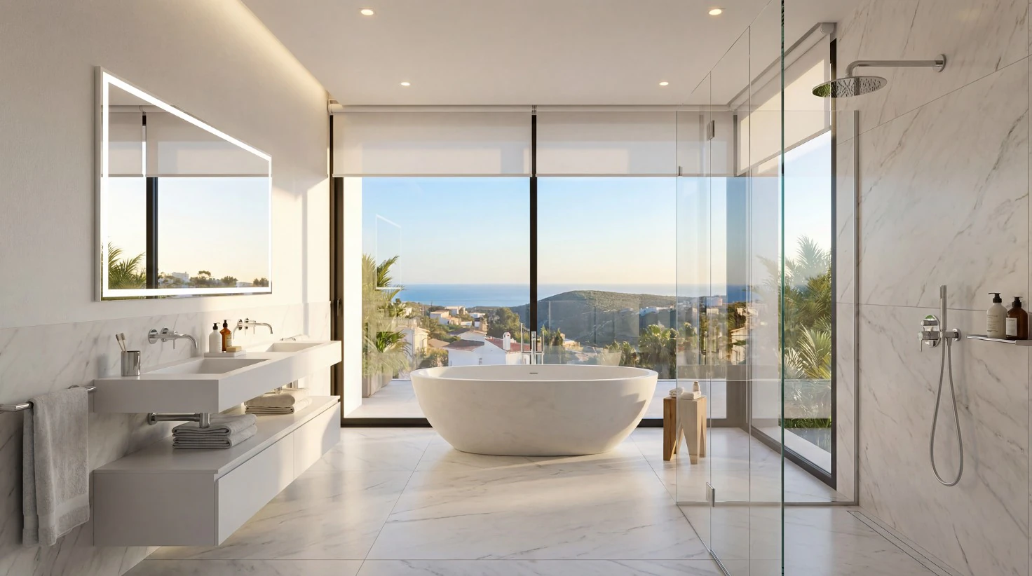 CHARMANTE VILLA RUSTIQUE AVEC VUE IMPRENABLE SUR LA MER À CUMBRE DEL SOL
