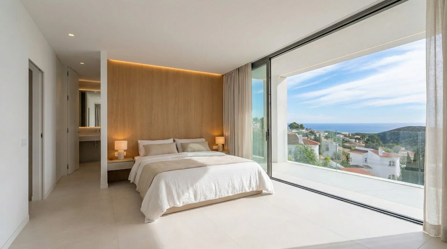 CHARMANTE VILLA RUSTIQUE AVEC VUE IMPRENABLE SUR LA MER À CUMBRE DEL SOL