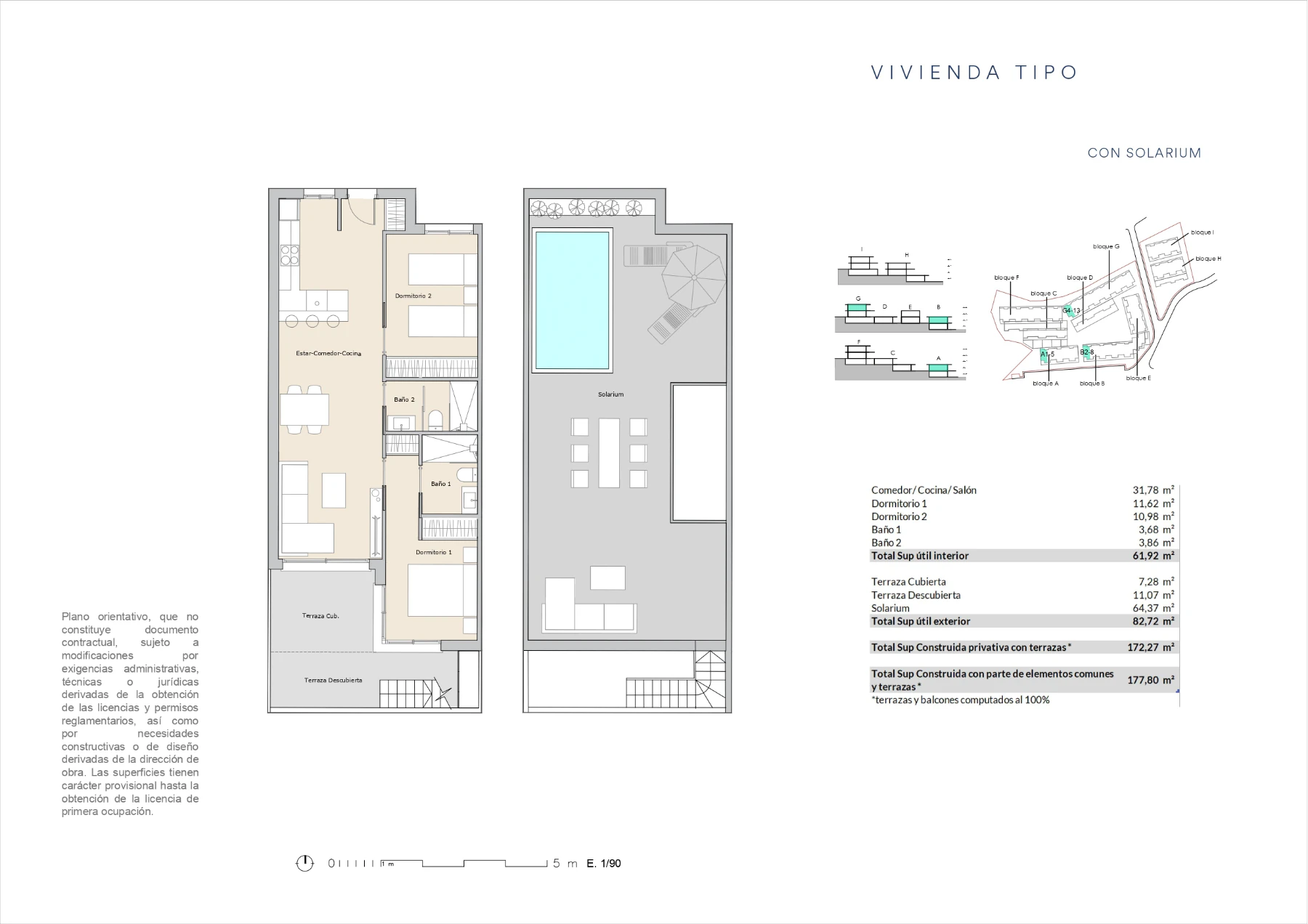 Modern, newly built two-bedroom apartments with solarium in Alfaz del Pi – Mediterranean living near the beach