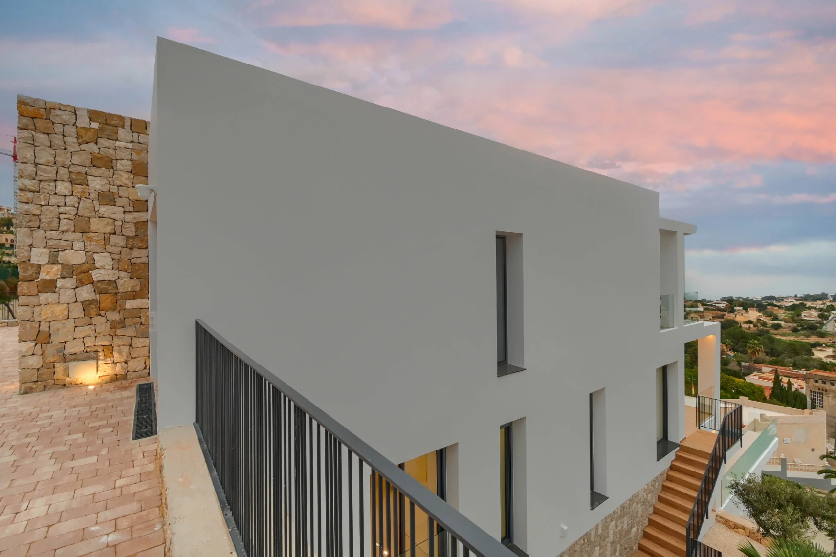 Nieuwe villa met panoramisch uitzicht op zee van Calpe tot Moraira
