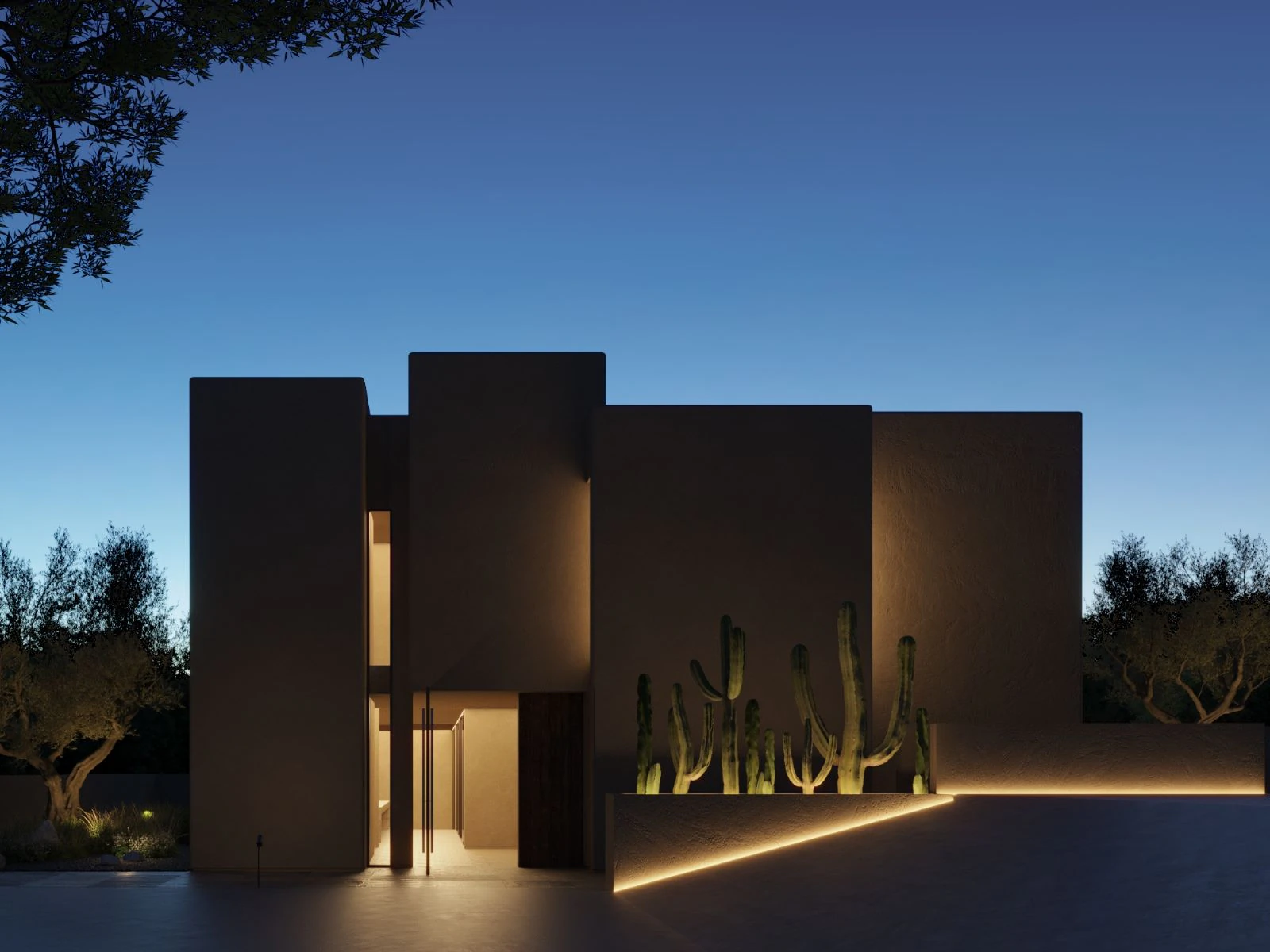 Villa boutique de lujo de obra nueva con doble altura y vistas panorámicas a la costa