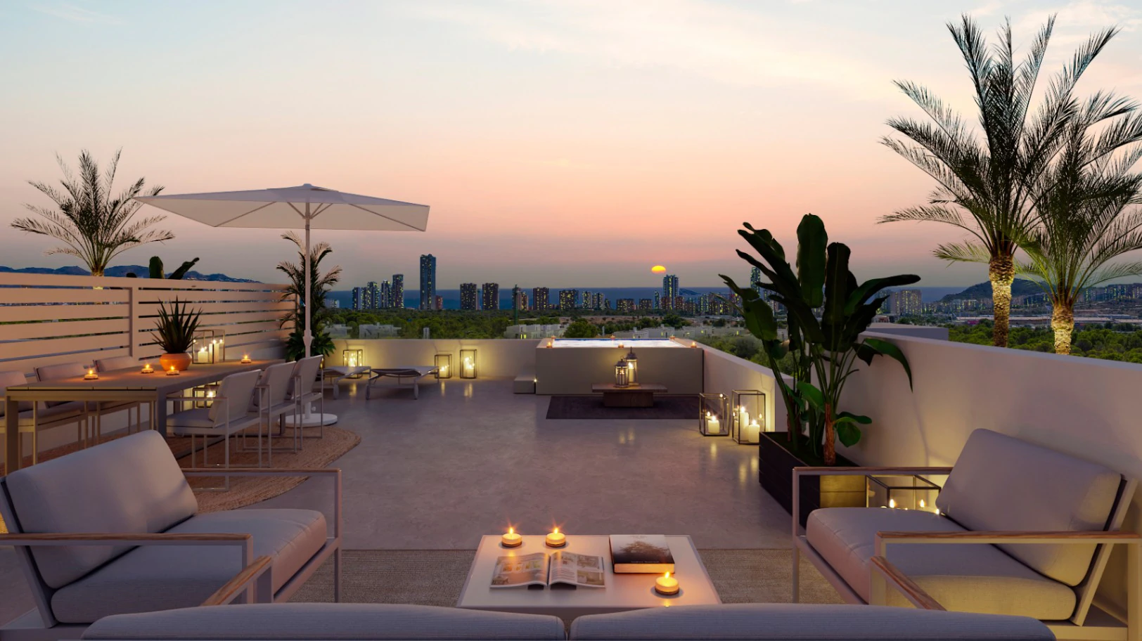 Exclusivos Áticos con Vistas al Mar cerca de Benidorm y Finestrat – Vida Contemporánea con Servicios Premium
