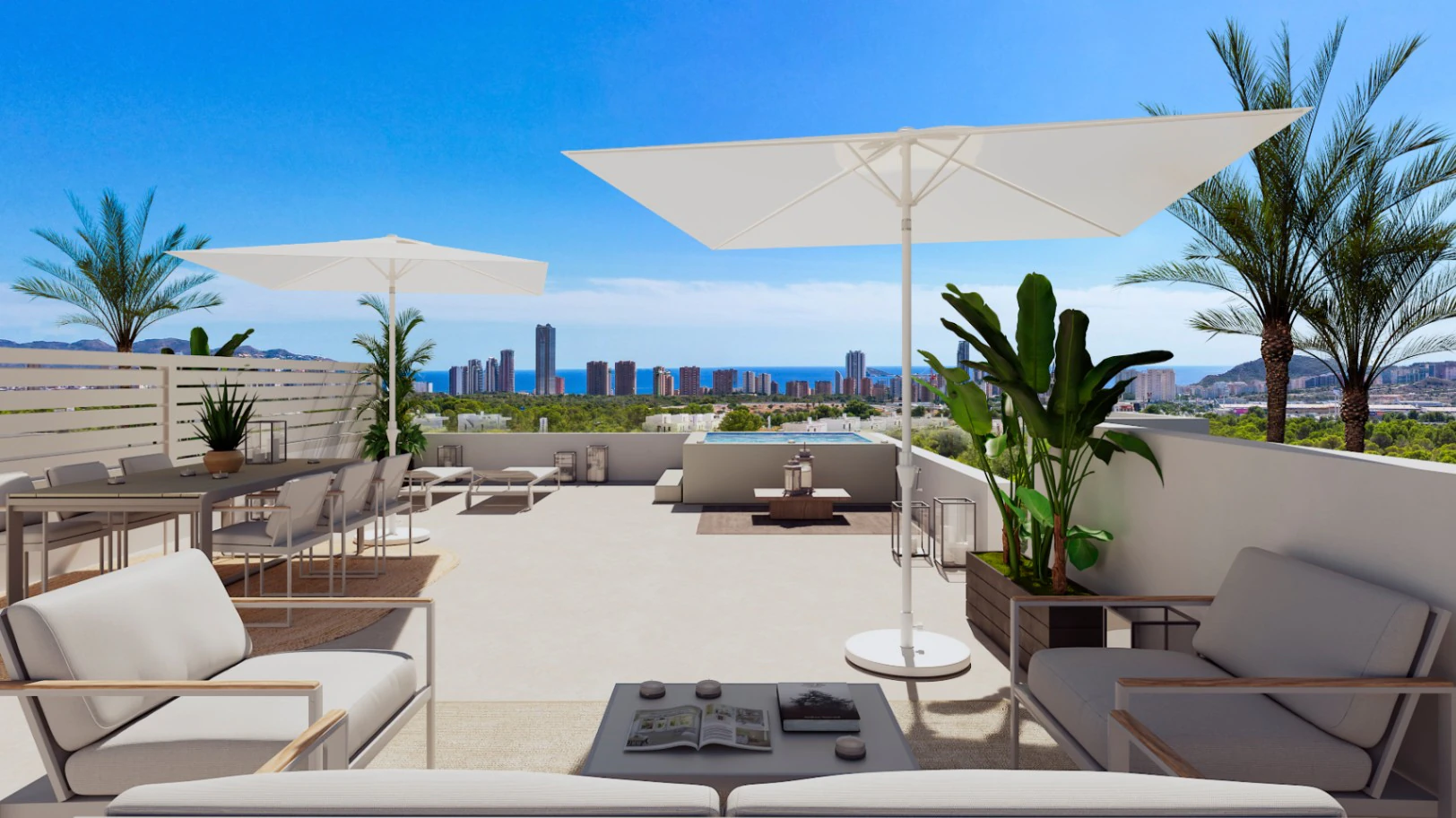 Exclusivos Áticos con Vistas al Mar cerca de Benidorm y Finestrat – Vida Contemporánea con Servicios Premium