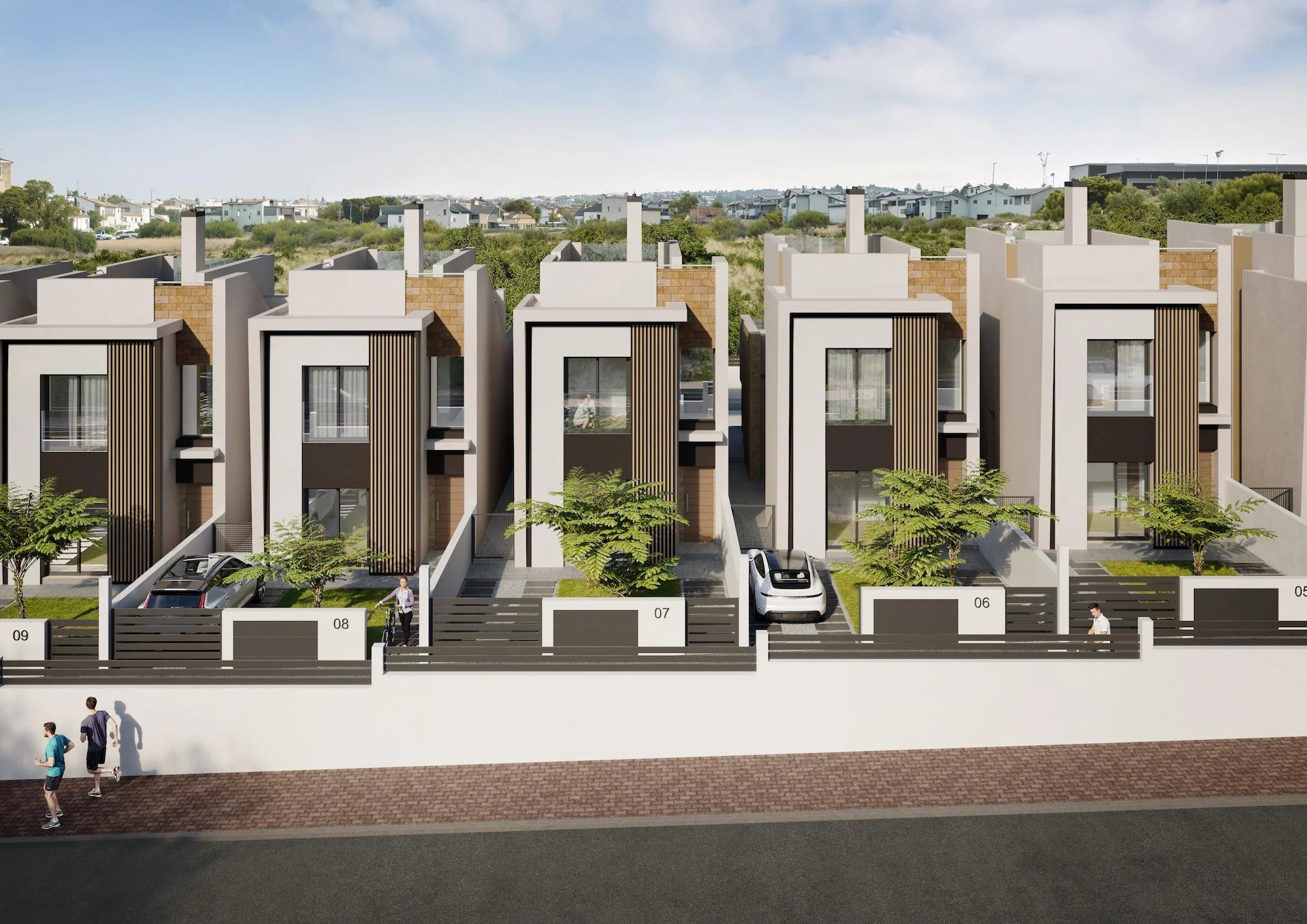 Nowe domy w stylu skandynawskim w Aguas Nuevas Torrevieja