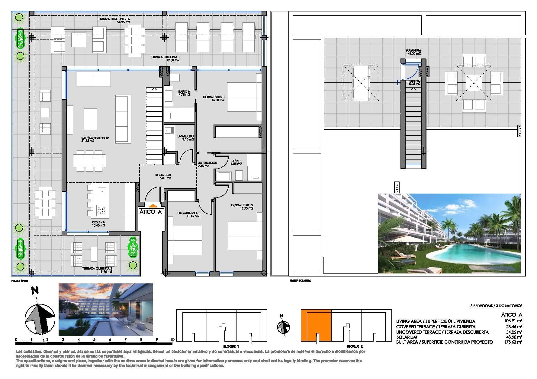Penthouse na sprzedaż w Cartagena