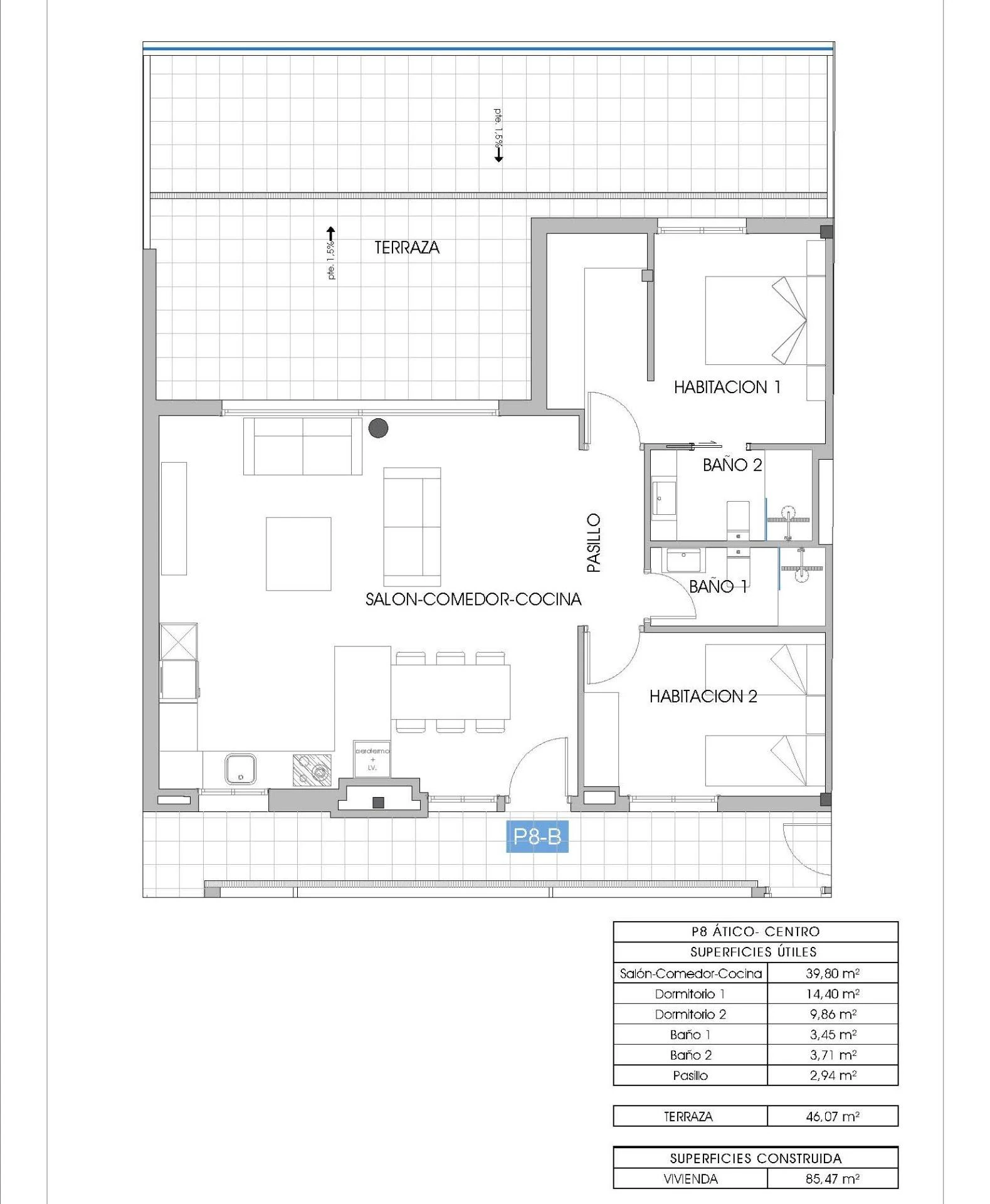 Penthouse na sprzedaż w Villajoyosa