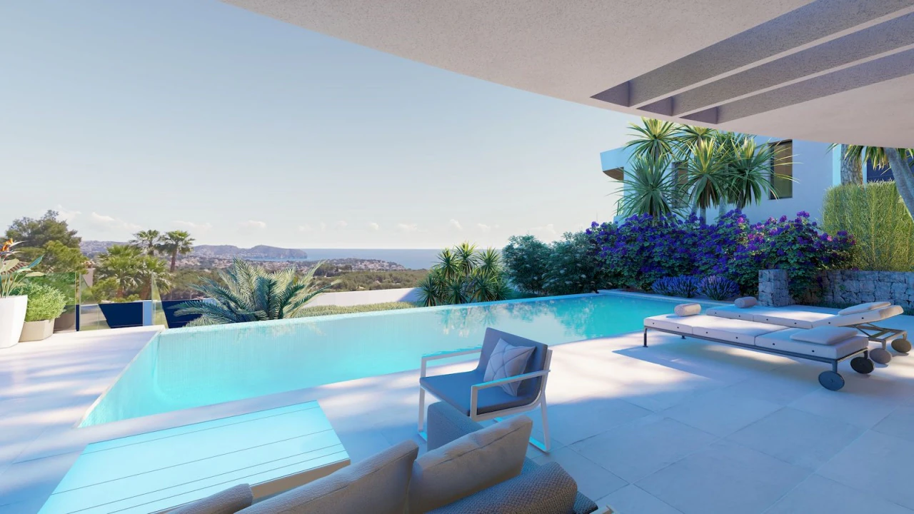 Villa a estrenar de 4 dormitorios y 4 baños en venta en Moraira