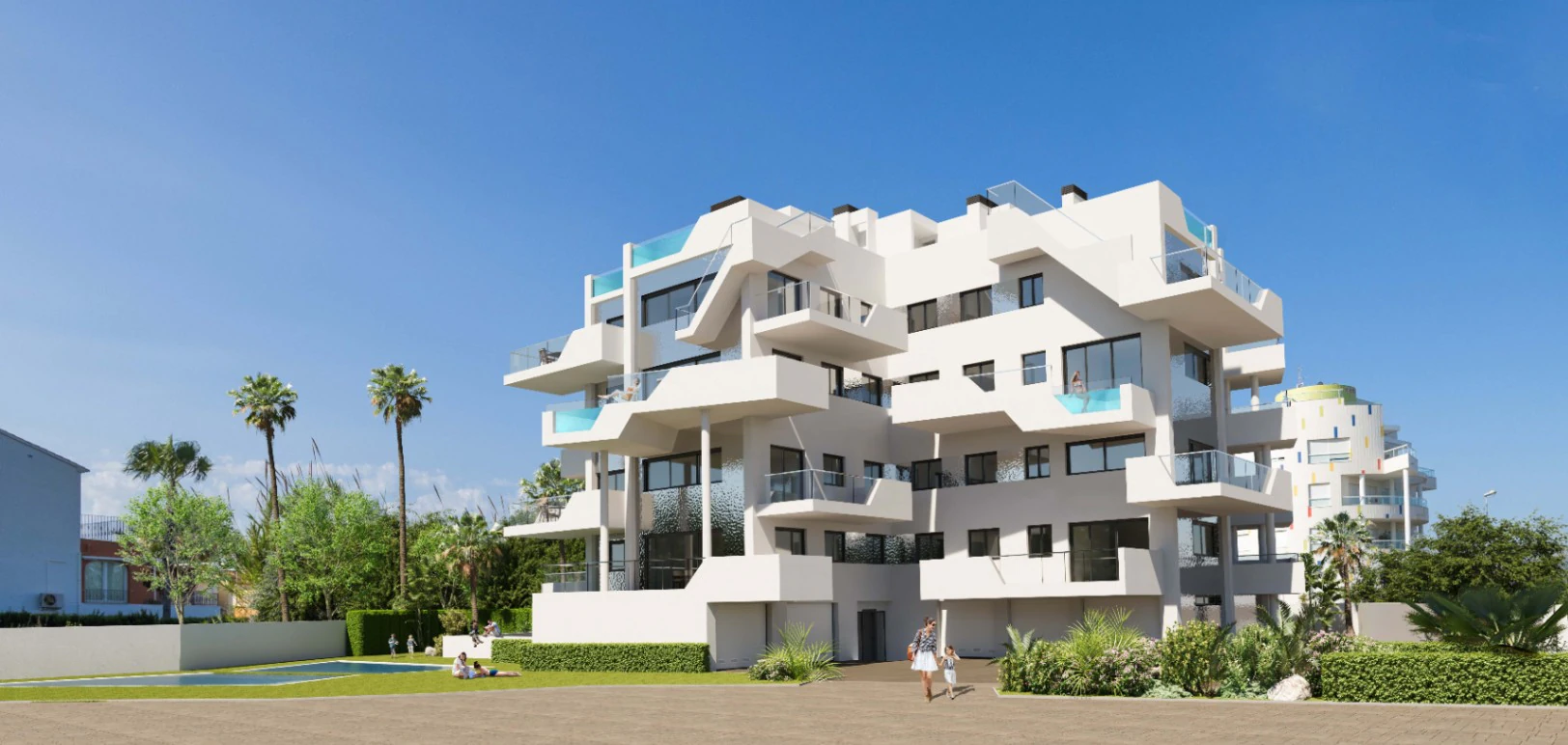 New build apartments in Playa de Oliva