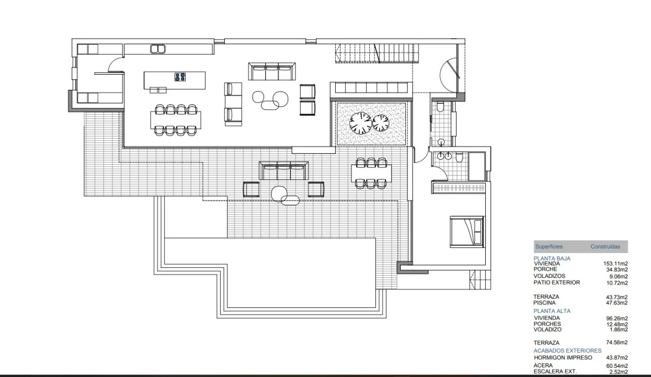 Villa de 4 dormitorios y 3 baños en venta en Moraira