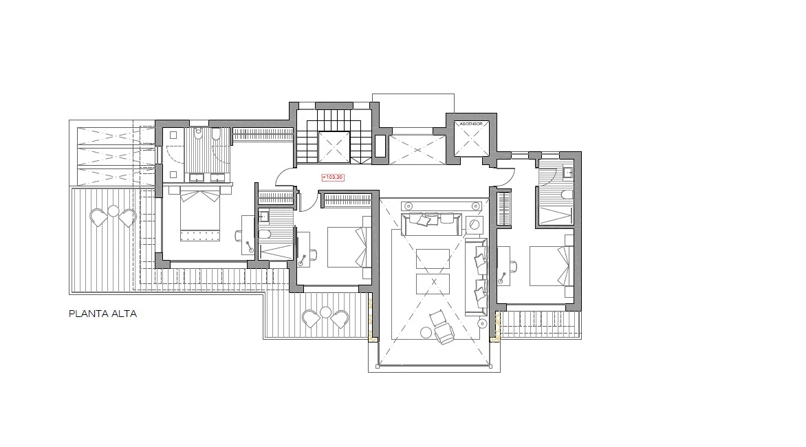 Villa moderna en construcción en la zona del Montgo de Javea