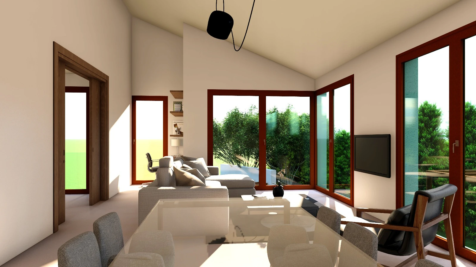 Modern villa with views.