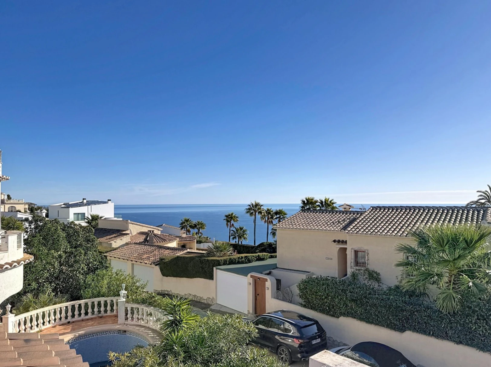 Cumbre del Sol Villa met uitzicht op zee en gemeenschappelijk zwembad