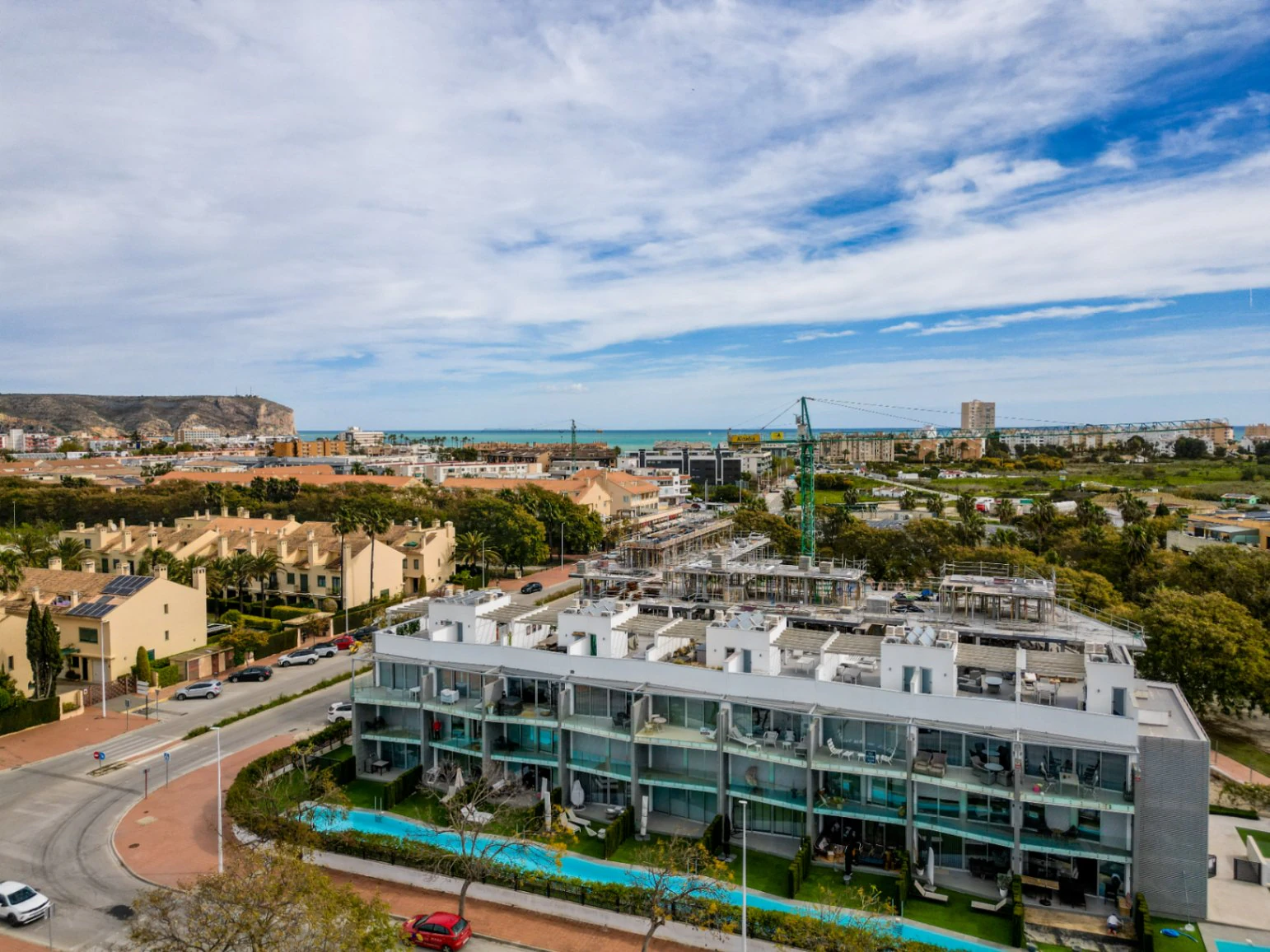 Penthouse de lujo de 3 dormitorios en venta en Jávea Arenal, a poca distancia de la playa.