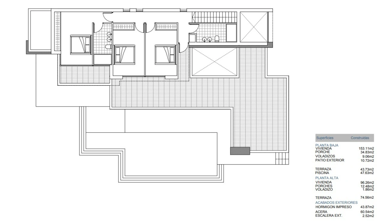 Villa de 4 dormitorios y 3 baños en venta en Moraira