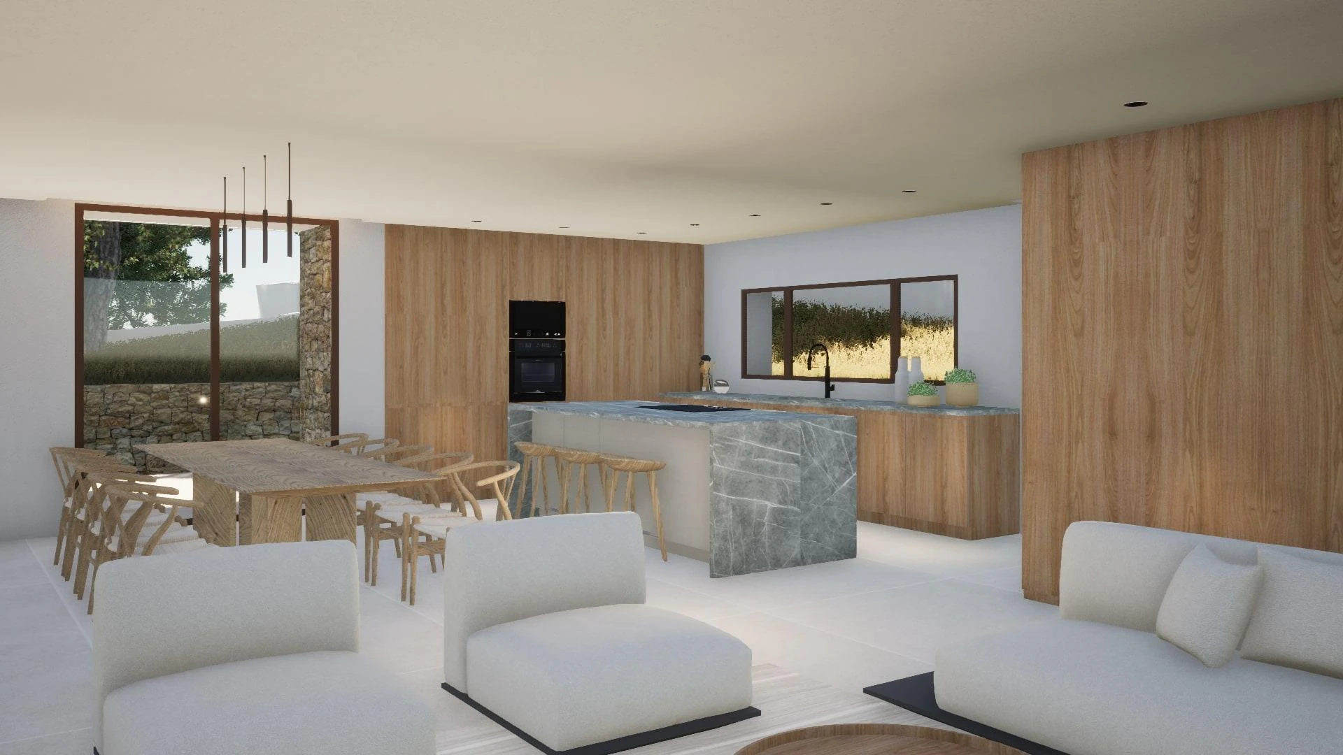 ESTA VILLA ES UN SÍMBOLO DE ELEGANCIA Y MODERNIDAD, CON VISTAS AL MAR INCOMPARABLES.