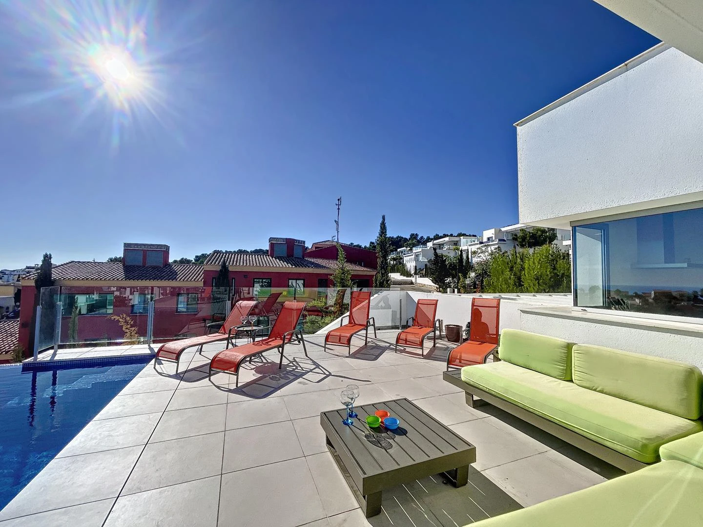 Modern villa with sea views and private pool