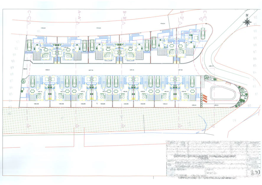 Urban plot with license and project for 6 townhouses – Great opportunity for developers