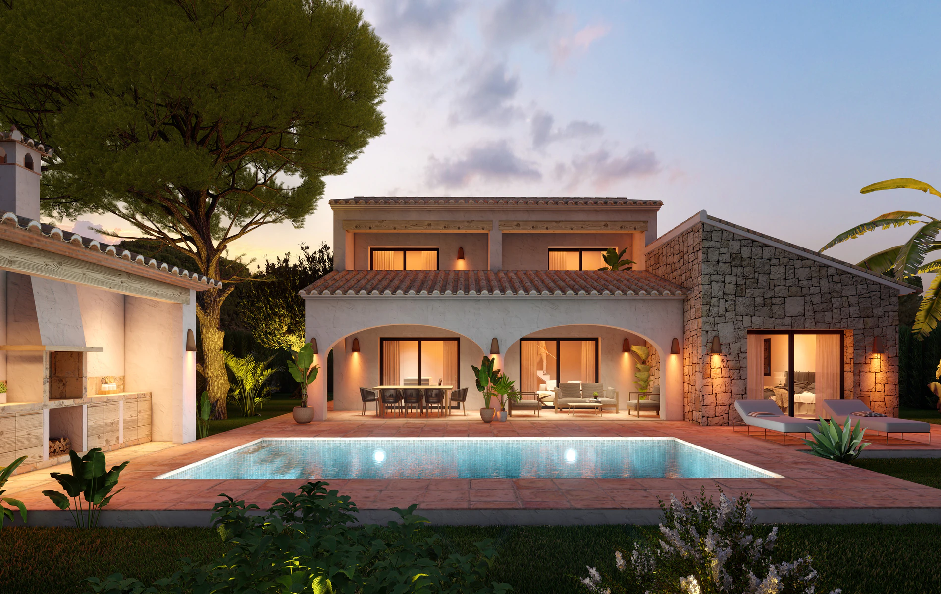 Proyecto de vivienda unifamiliar de estilo tradicional en la exclusiva urbanización La Cala de Jávea