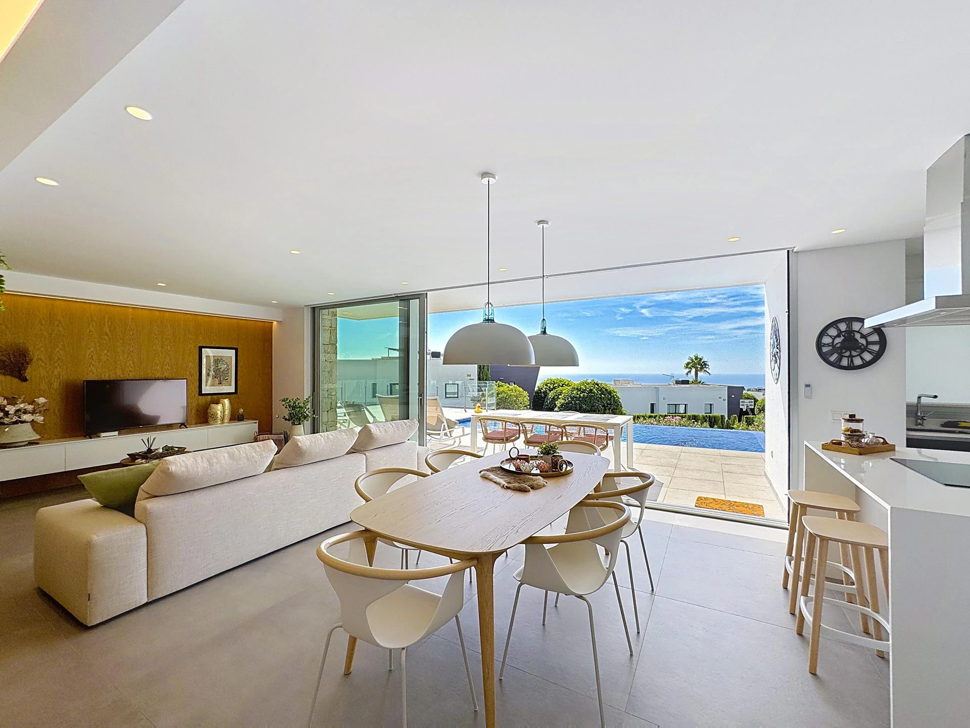 Cumbre del Sol Moderne villa met uitzicht op zee