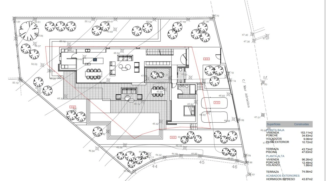 Villa de 4 dormitorios y 3 baños en venta en Moraira