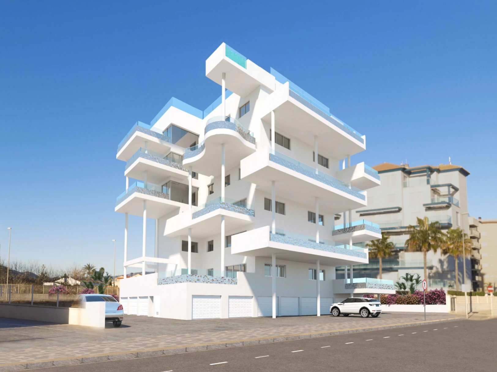 New build apartments in Oliva beach