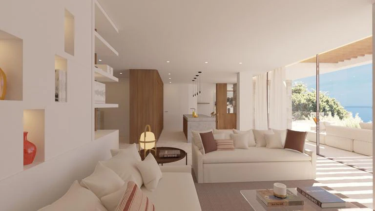 Under construction: sea view villa for sale in Benissa