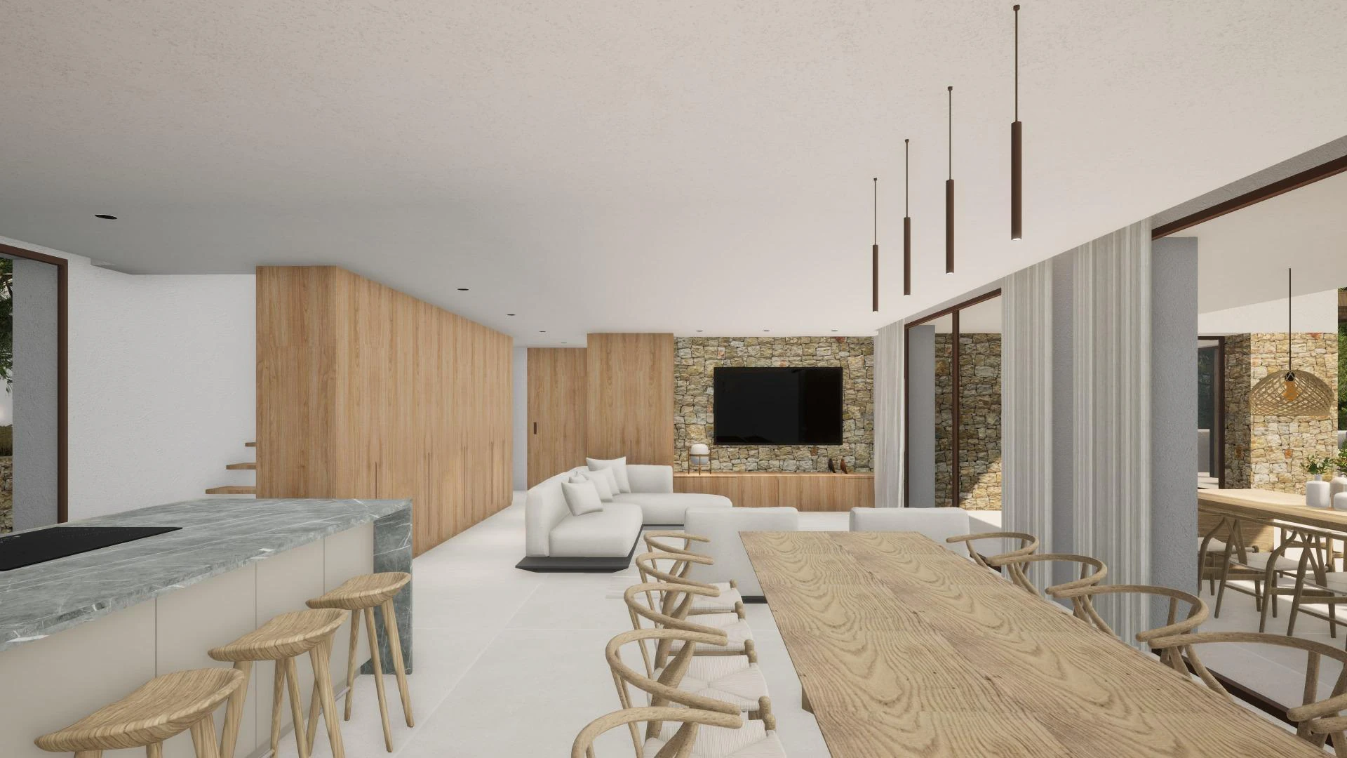 ESTA VILLA ES UN SÍMBOLO DE ELEGANCIA Y MODERNIDAD, CON VISTAS AL MAR INCOMPARABLES.