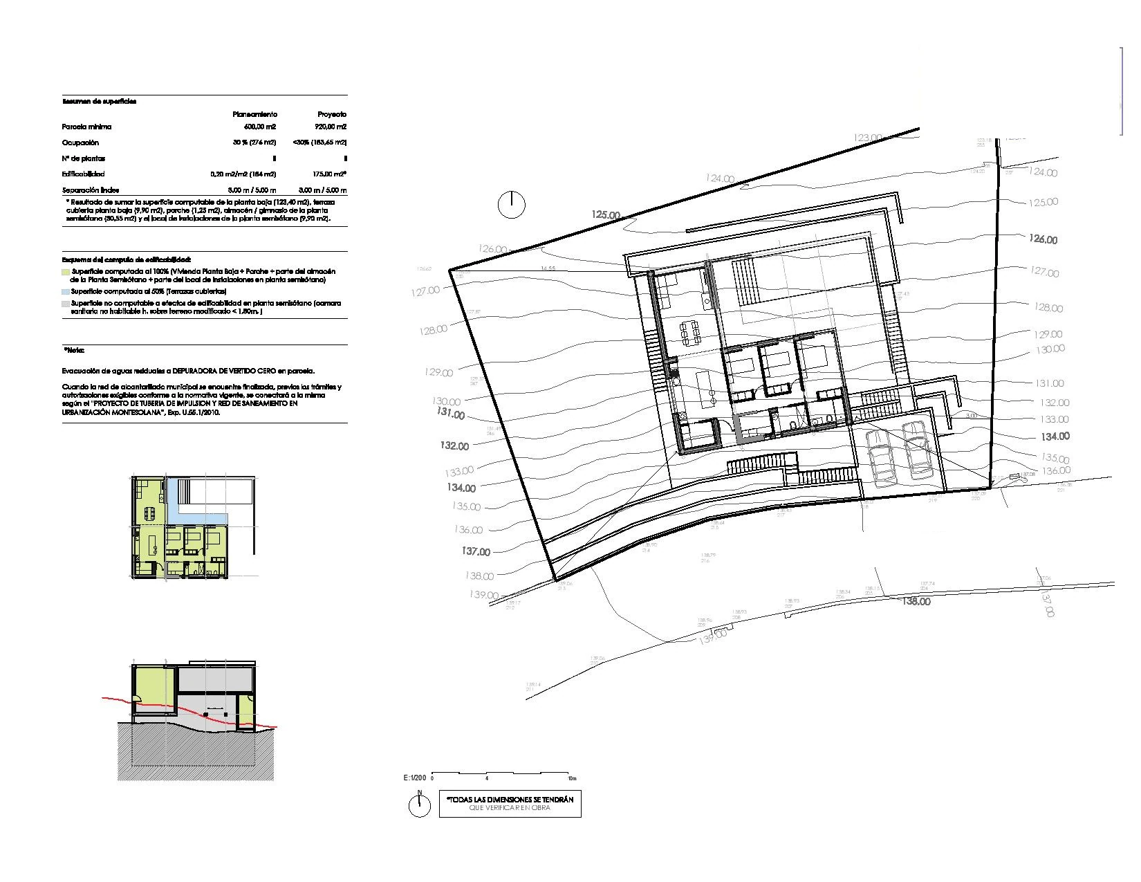 Eengezinsvilla-project met vergunning te koop in Pedreguer