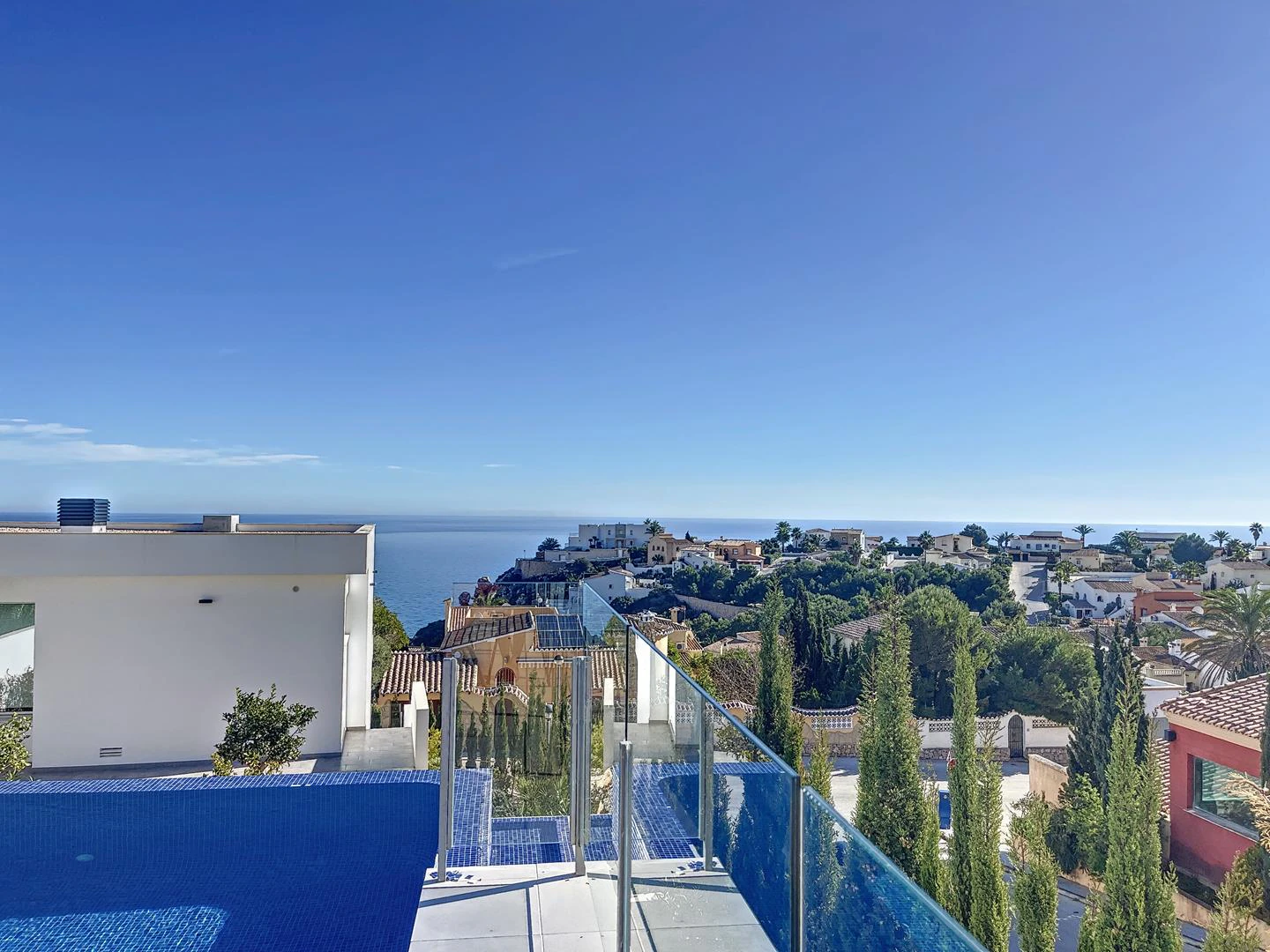 Modern villa with sea views and private pool