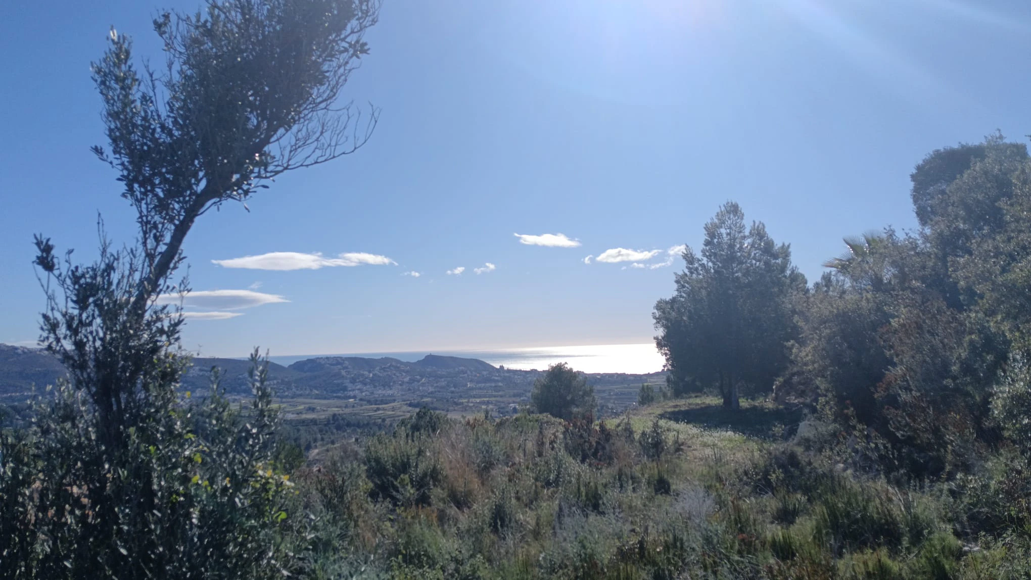 Increíble parcela rústica con vistas panorámicas al mar
