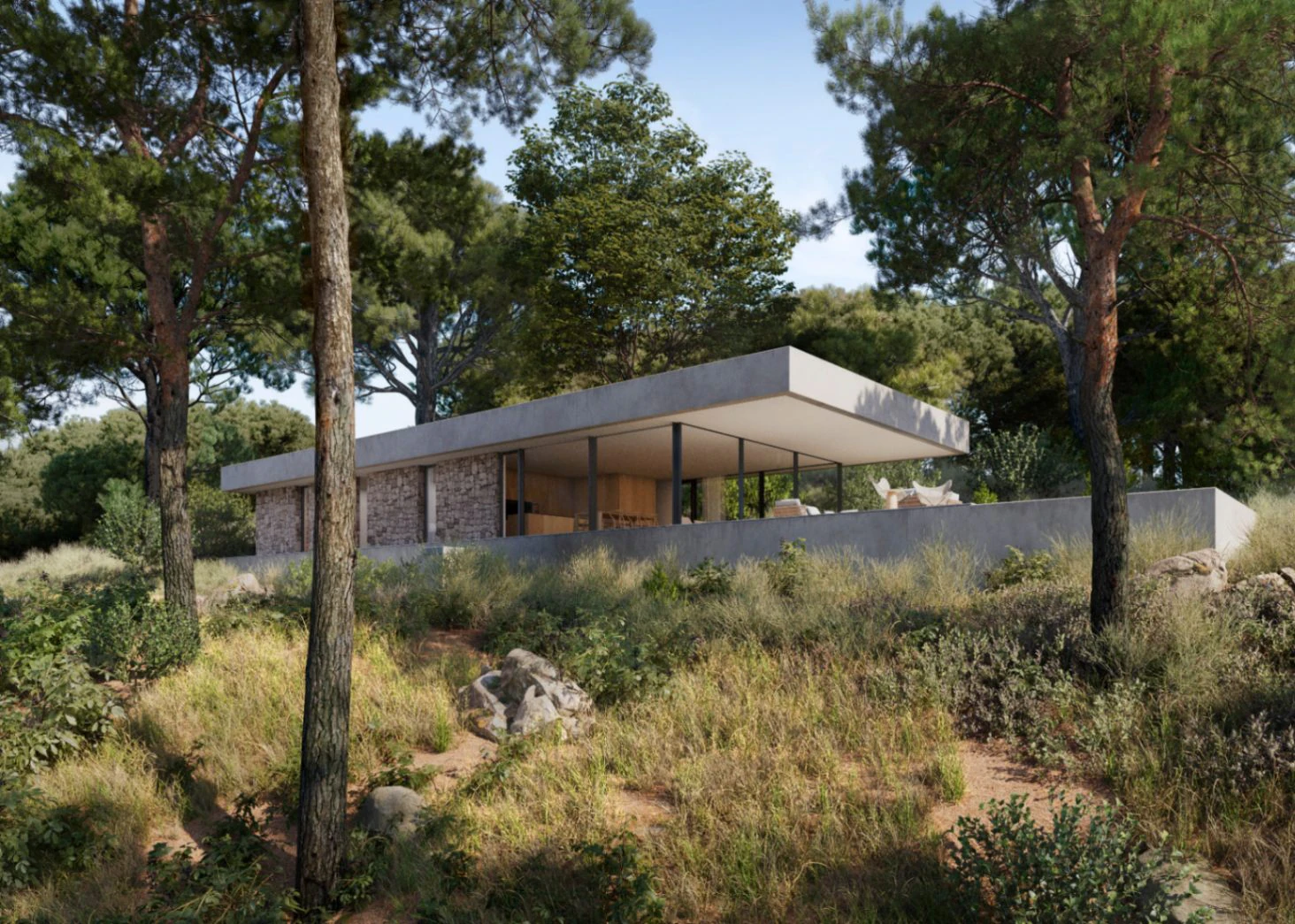Modernes Haus im Bau in Orba