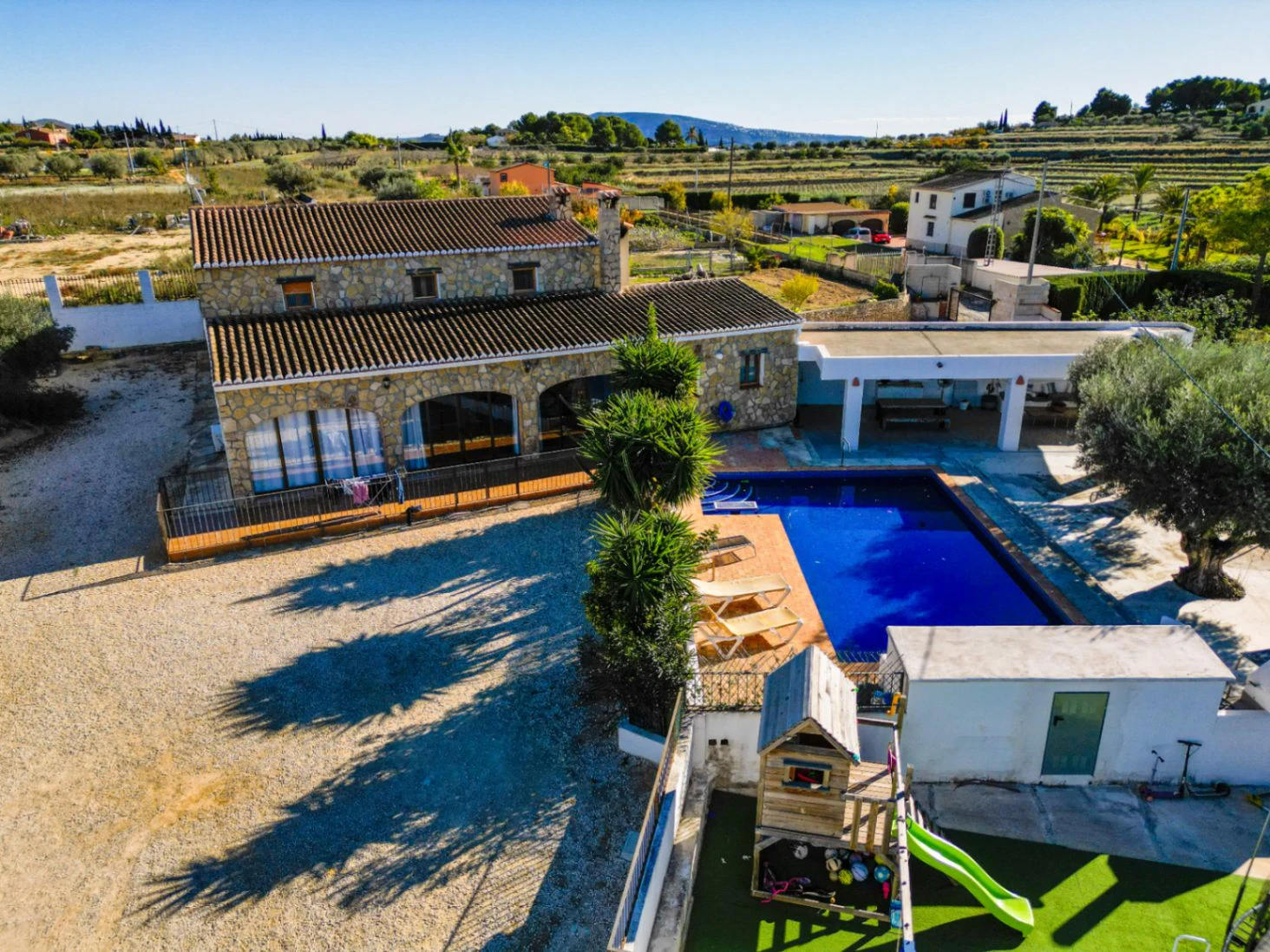 Stone-Faced Villa in Partida Canor Benissa – Private Pool, Large Terrace and Countryside Outlook