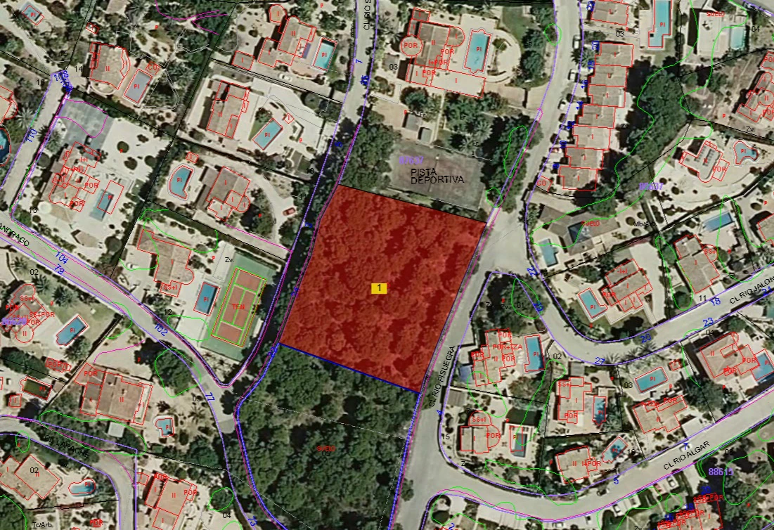 Plot for sale in Moraira
