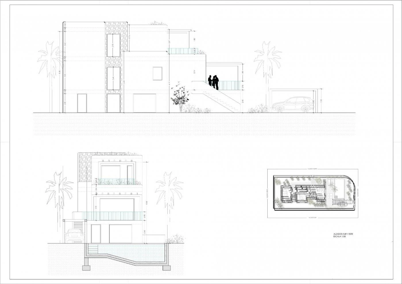 PROJEKT ZUM BAUEN IN DER ERSTEN LINIE VON OLIVA BEACH