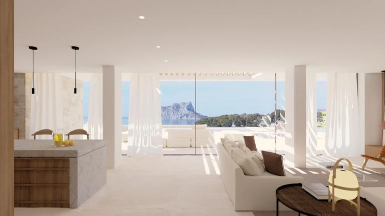 Under construction: sea view villa for sale in Benissa