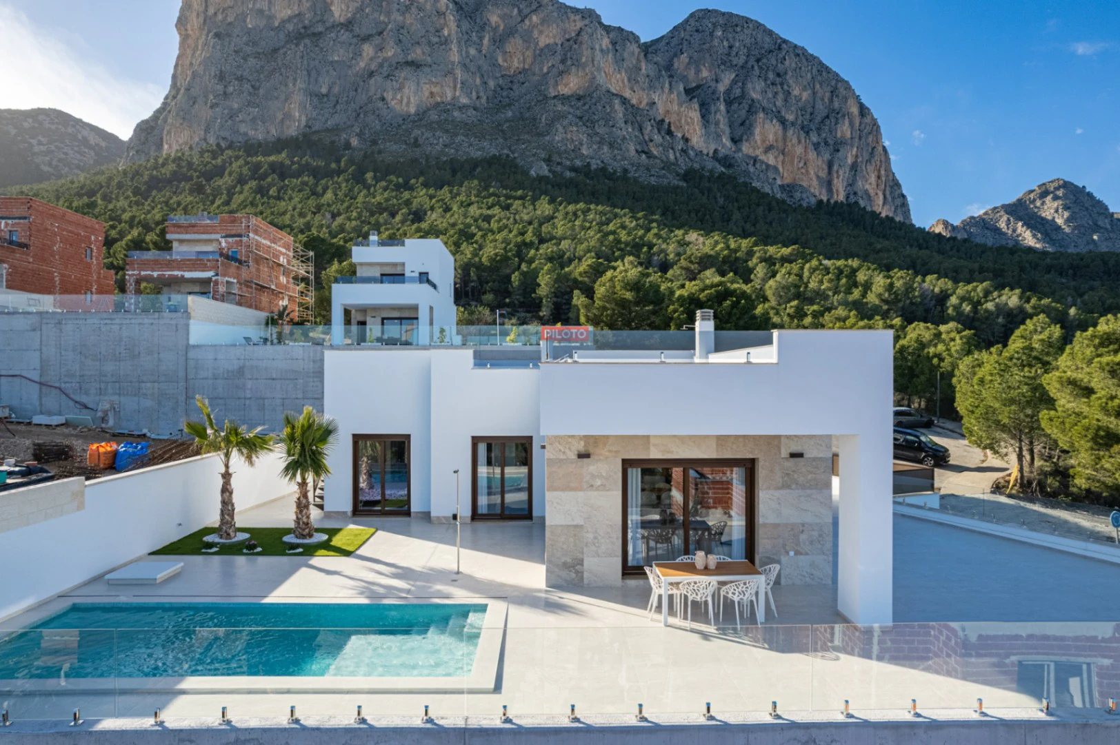 Villa in Polop with Sea and Mountain Views