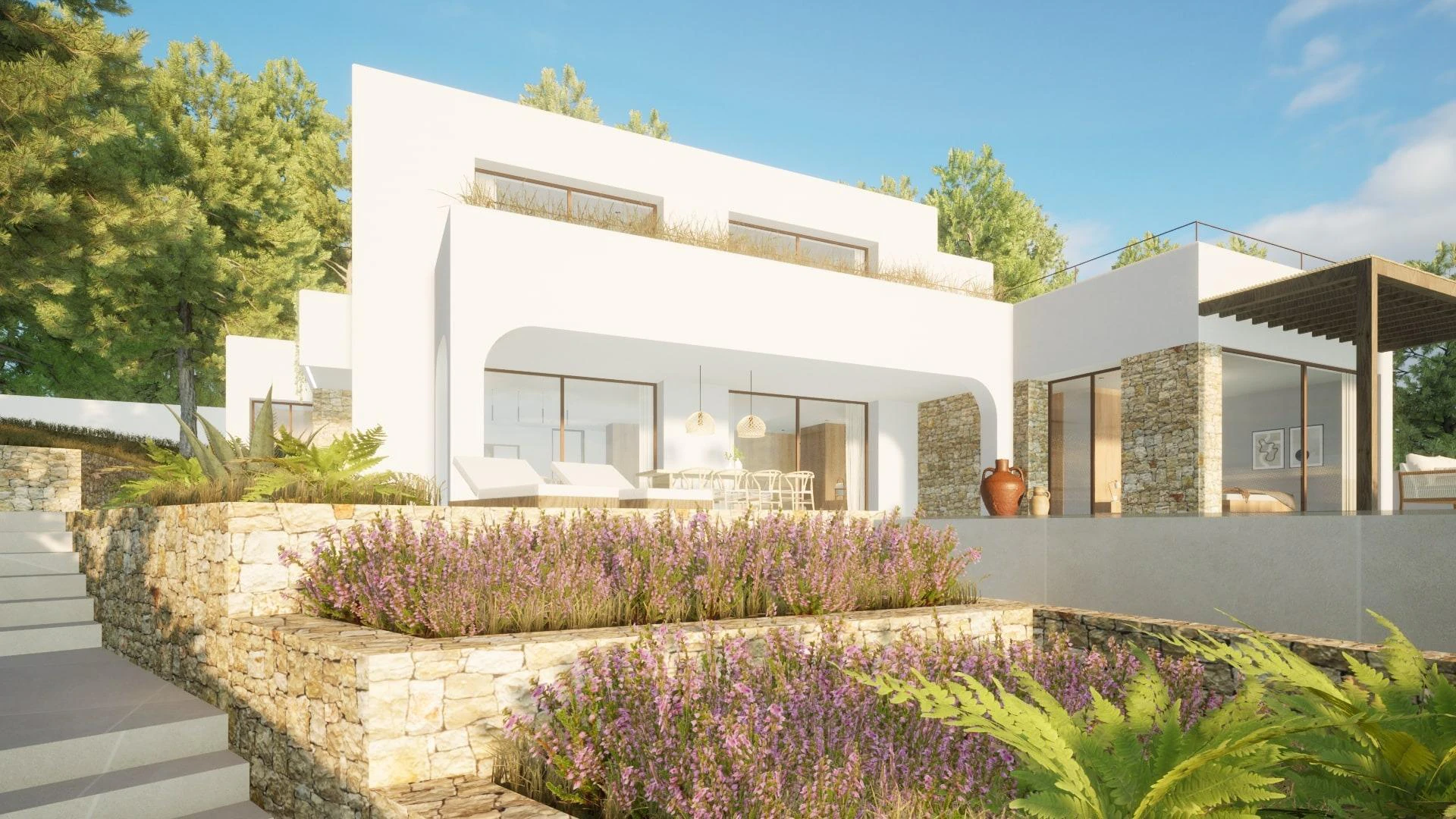 ESTA VILLA ES UN SÍMBOLO DE ELEGANCIA Y MODERNIDAD, CON VISTAS AL MAR INCOMPARABLES.