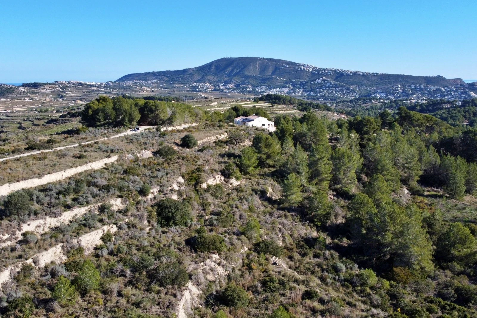 Amplia parcela rústica en Teulada, entorno tranquilo y vistas espectaculares