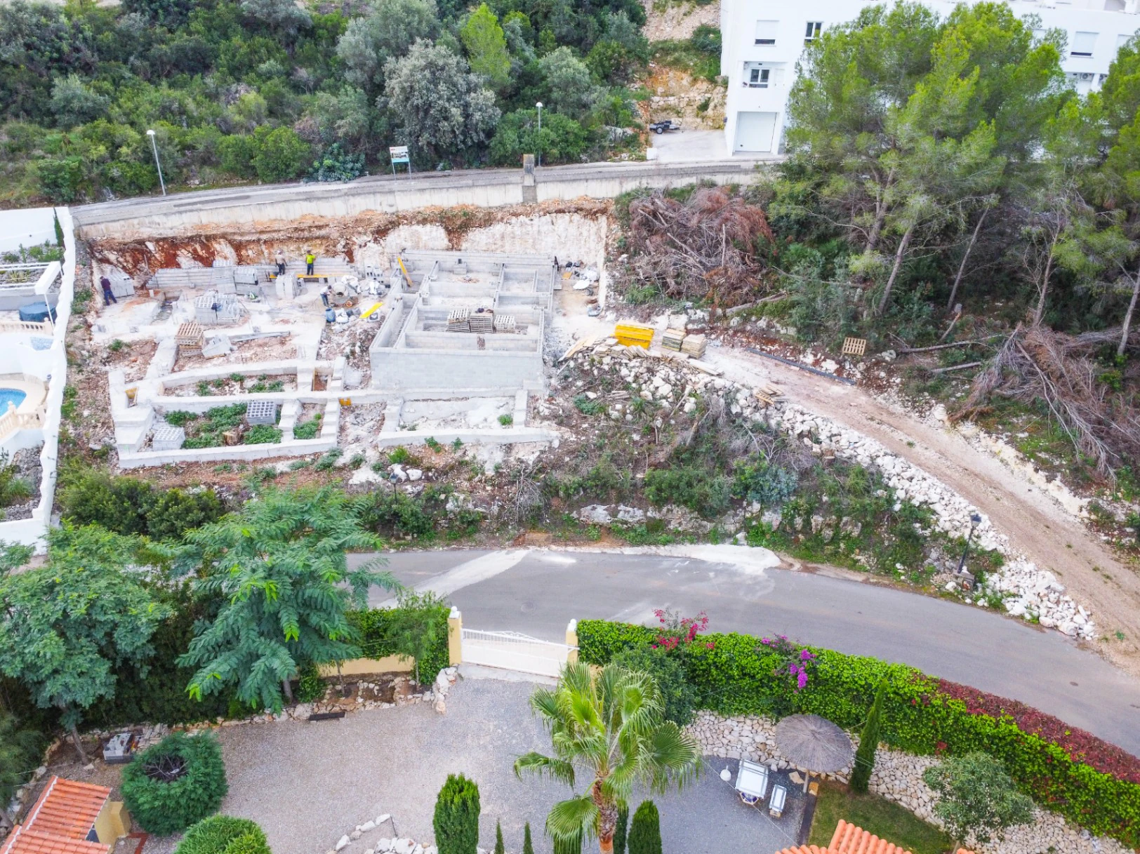Villa de design moderne de style Ibiza à Pedreguer avec vue panoramique sur les montagnes