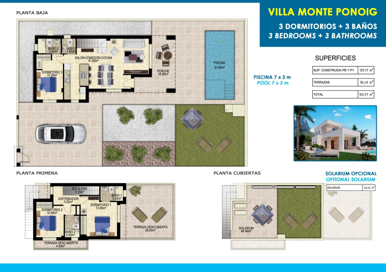 Villa in Polop with Sea and Mountain Views