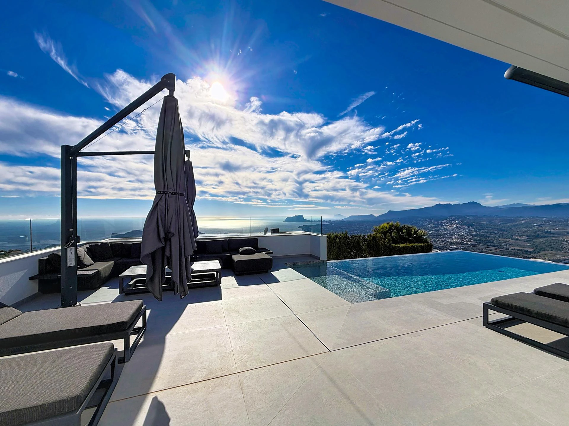 Cumbre del Sol modern luxury villa with panoramic views