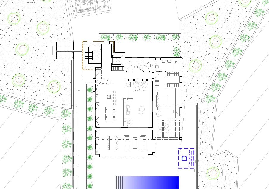 Plot located a short distance from the old town of Javea with a preliminary project.